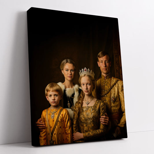"14th Century Royal Family" canvas art: A regal family portrait, perfect for historical art lovers.